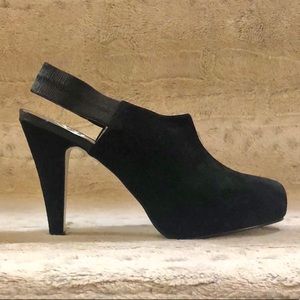 JESSICA SIMPSON- Closed Toe Suede Sling Backs